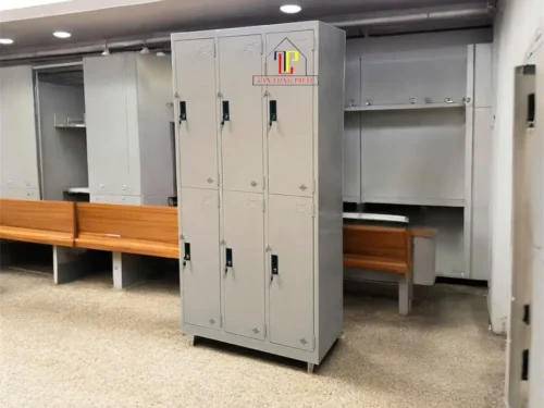Tủ sắt locker 6 cánh treo đồ