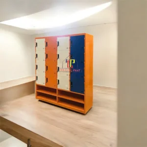 Tủ trường học 16 ngăn 4 ô để dép