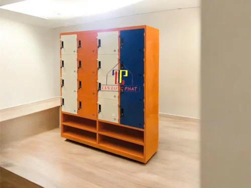 Tủ trường học 16 ngăn 4 ô để dép