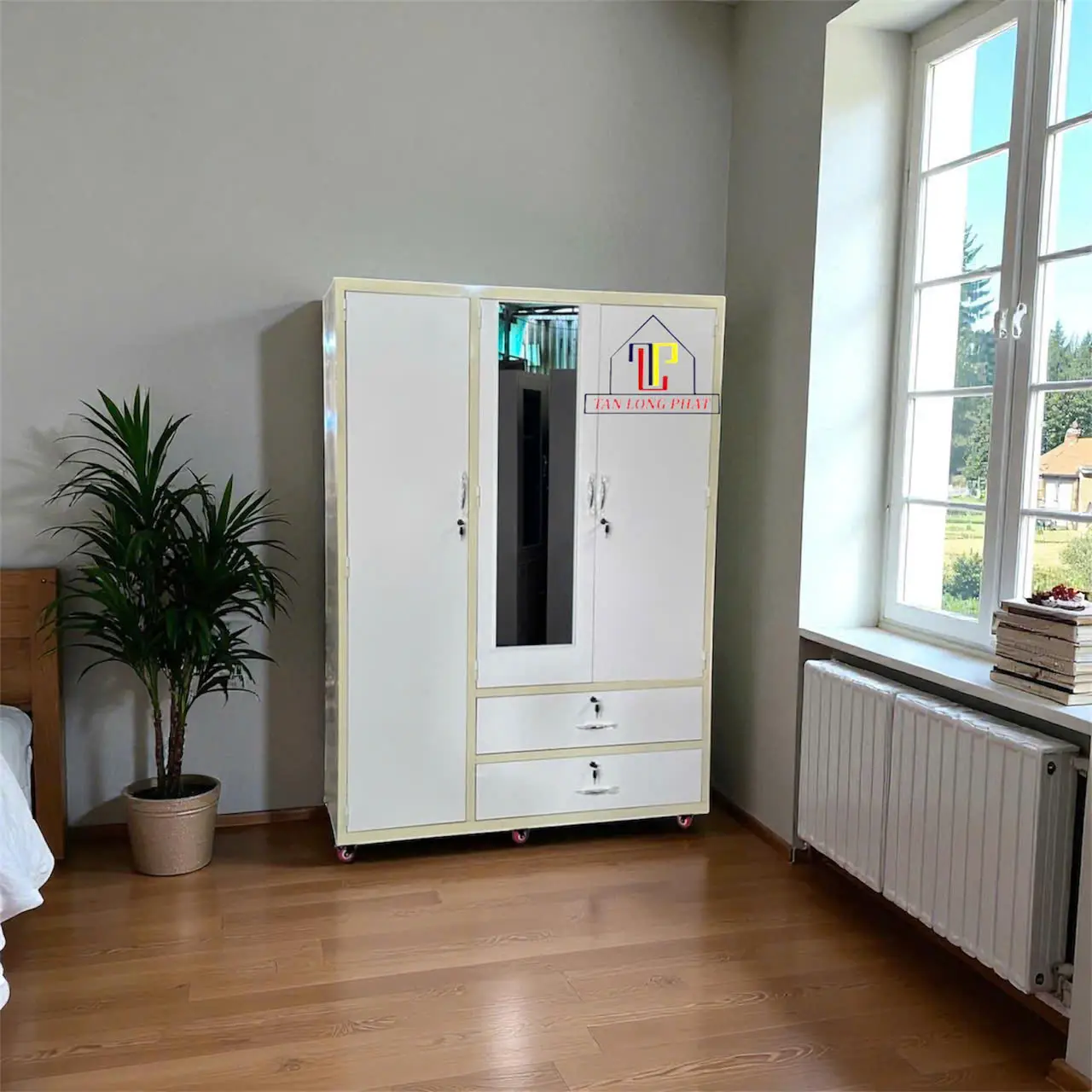 Tủ áo 3 cánh 2 hộc phải