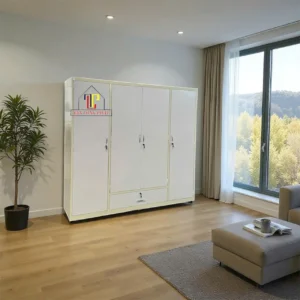 Tủ áo 4 cánh 1 hộc giữa