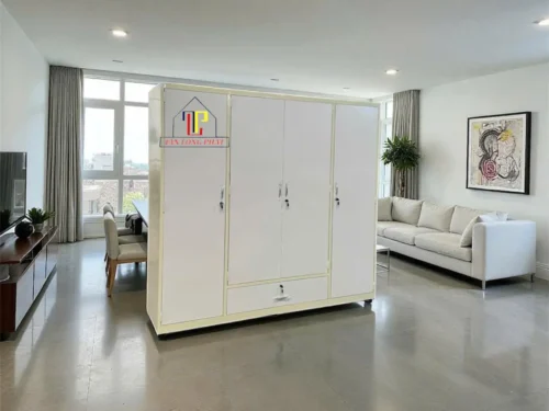 Tủ áo 4 cánh 1 hộc giữa