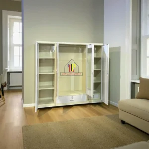 Tủ áo 4 cánh 1 hộc giữa